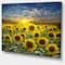 Designart - Field of Blooming Sunflowers - Large Flower Canvas Wall Art